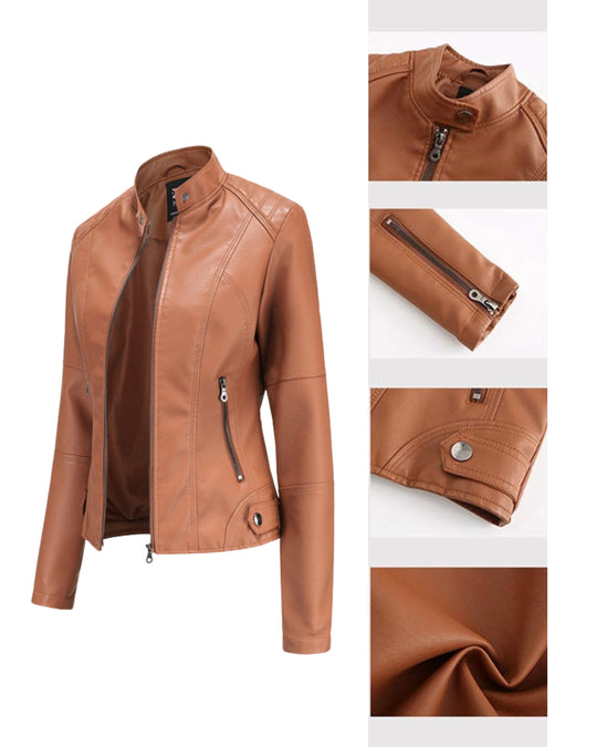 Milena™ I Elegante Lederjacke